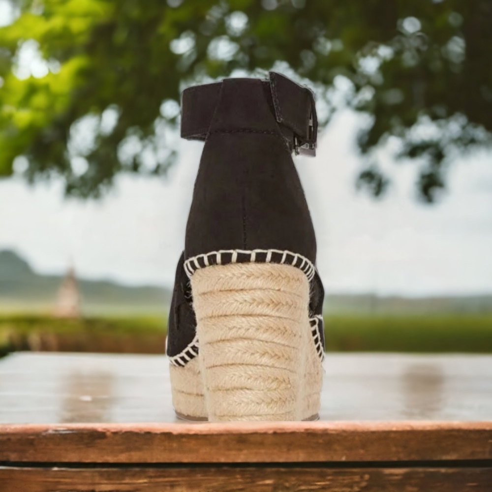 Comfort Fit Platform Wedges - Picture 2 of 4